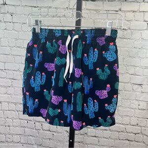 CHUBBIES Men's Size Small The Spikes Cactus Print Short Swim Shorts Beach 5.5”